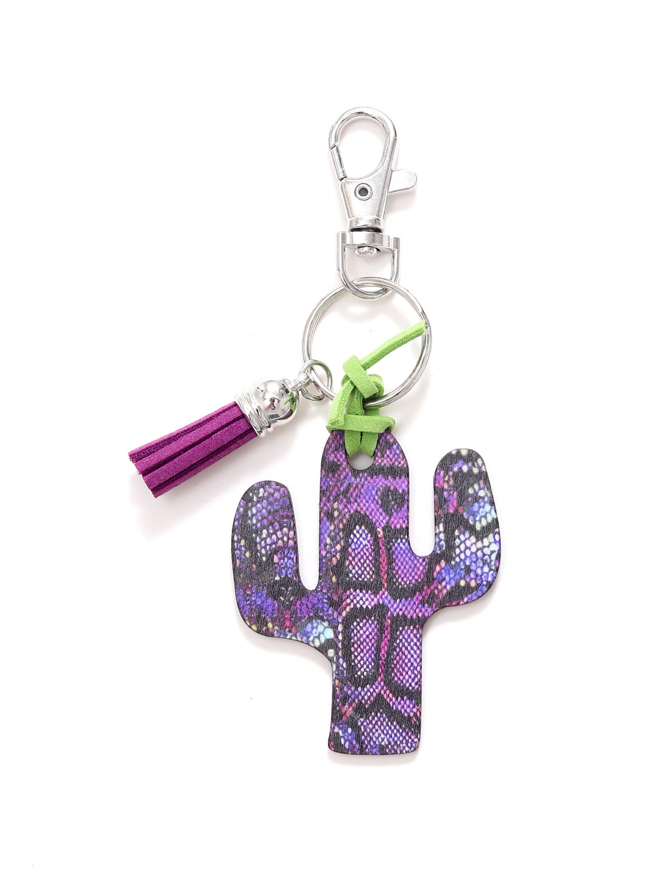 Wholesale Wooden Cactus Leopard Flower Rainbow Sunflower Stripe Printed Keychains